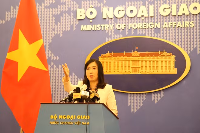 Người phát ngôn Bộ Ngoại giao Việt Nam Lê Thị Thu Hằng.