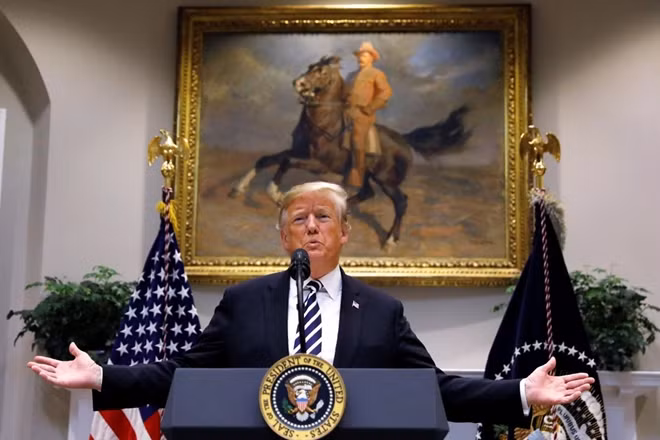 Tổng thống Mỹ Donald Trump. Ảnh Reuters.