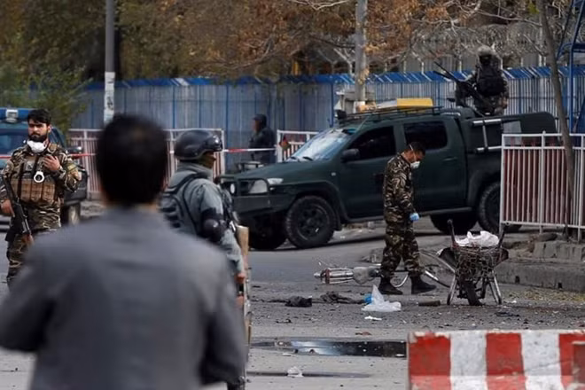 Hiện trường một vụ đánh bom xe xảy ra vào ngày 20/1 tại tỉnh Logar, miền Nam Afghanistan. (Ảnh: thebaghdadpost)