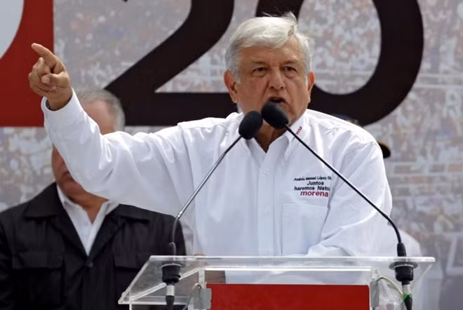 Ông Andres Manuel Lopez Obrador. Ảnh Reuters