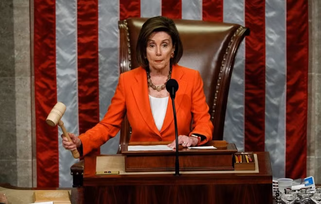 Chủ tịch Hạ viện Mỹ Nancy Pelosi. Ảnh Reuters.