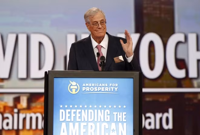 Ông David Koch. Ảnh Getty Images.