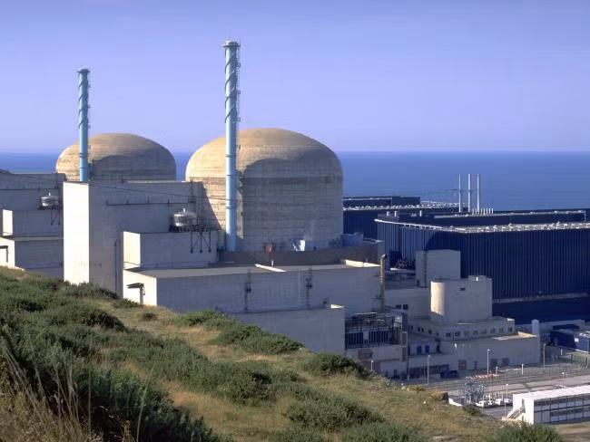 Nhà máy điện hạt nhân Flamanville ở vùng Normandy, Pháp. Ảnh: Limited News