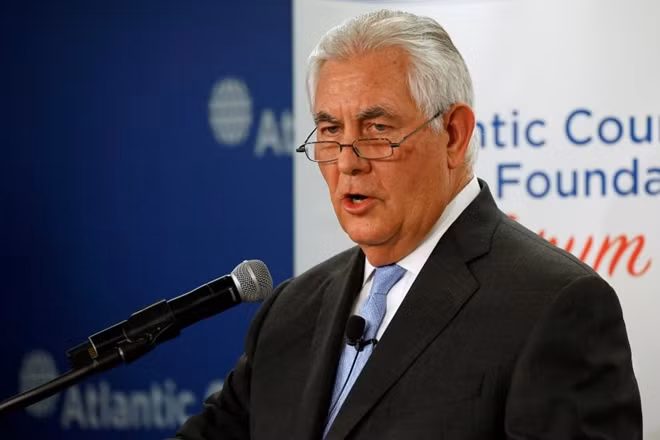 Ngoại trưởng Mỹ Rex Tillerson. Ảnh Reuters