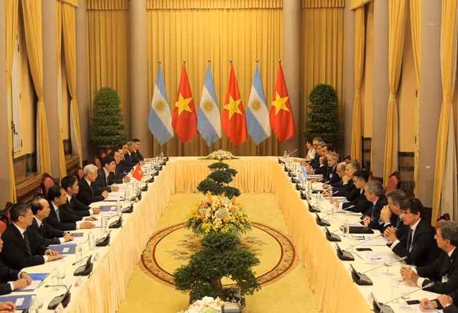 Toàn cảnh cuộc Hội đàm.