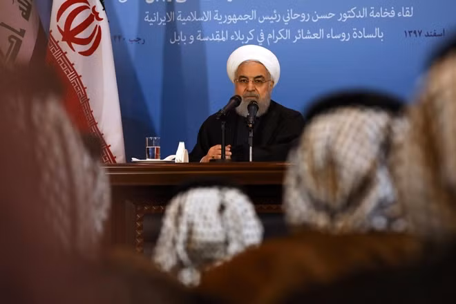 Tổng thống Iran Hassan Rouhani. Ảnh Reuters.