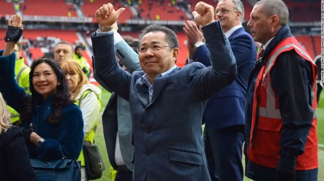Tỷ phú Vichai, chủ tịch CLB Leicester City đã thiệt mạng trong vụ rơi máy bay. Ảnh Getty Images.