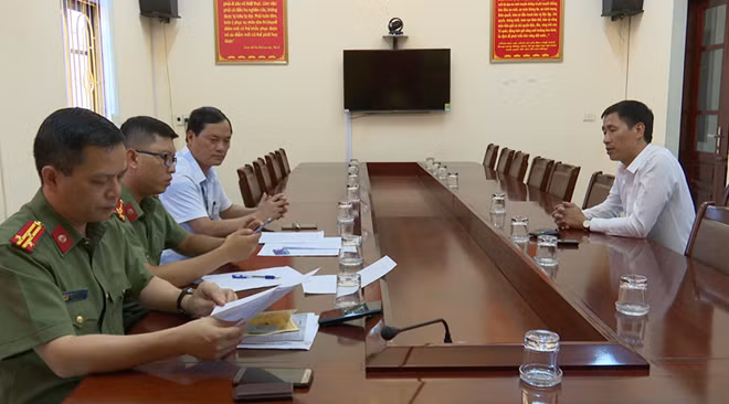 Công an tỉnh Quảng Ninh làm việc với Nguyễn Đình Nam