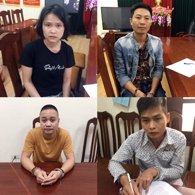 4 đối tượng bị bắt giữ