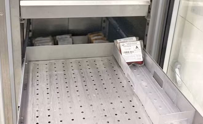 Nhóm máu A của BV Việt Đức chỉ còn 2 đơn vị