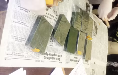 Tang vật vụ án.