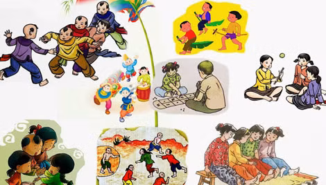 Trò chơi ăn ô quan do các thành viên dự án Sân Đình tổ chức thực hiện thu hút sự tham gia của đông đảo thanh thiếu niên và du khách đến Hà Nội.
