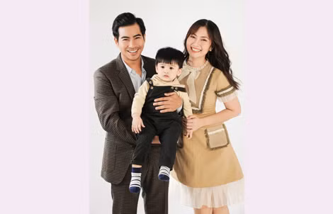 Gia đình nhỏ của diễn viên Ngọc Lan.