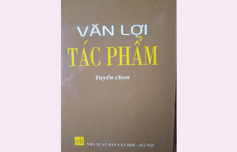 Bìa sách “Văn Lợi tác phẩm”. Bìa sách “Văn Lợi tác phẩm”.