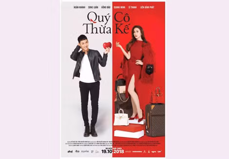 Poster phim “Quý cô thừa kế”. Poster phim “Quý cô thừa kế”.