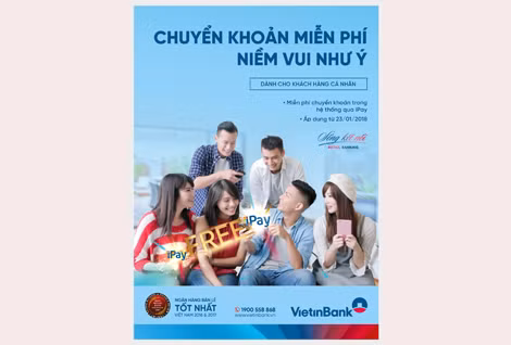 Chuyển khoản miễn phí cùng VietinBank.