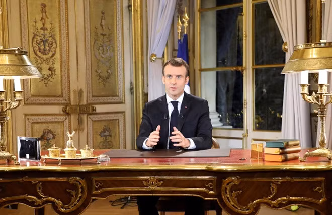 Tổng thống Pháp Emmanuel Macron. Ảnh Reuters