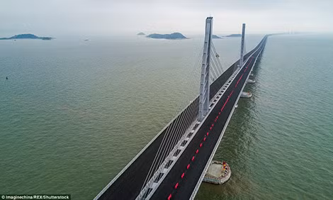 Cầu dài nhất thế giới nối liền Hồng Kông-Chu Hải-Macau
