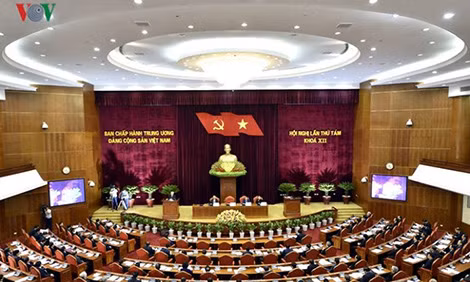 Quang cảnh Hội nghị Trung ương 8 khóa XII.