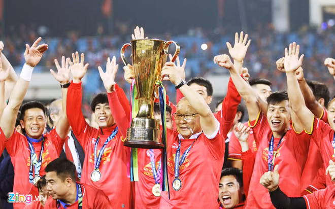 Đội tuyển bóng đá quốc gia đăng quang AFF Cup 2018 một cách thuyết phục.