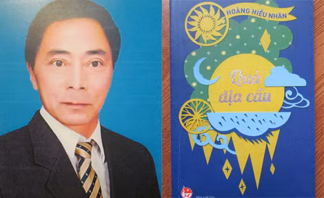 Cố nhà thơ Hoàng Hiếu Nhân và bìa sách “Quả địa cầu” của ông do Nxb Kim Đồng xuất bản năm 2016. Cố nhà thơ Hoàng Hiếu Nhân và bìa sách “Quả địa cầu” của ông do Nxb Kim Đồng xuất bản năm 2016.