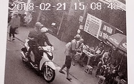 Hình ảnh đối tượng cướp giật được camera ghi lại.