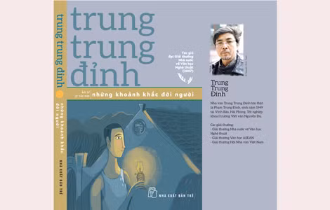 Bìa tập bút ký mới: “Những khoảnh khắc đời người”.