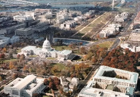 Một góc khu trung tâm Washington D.C.