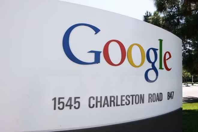 Biểu tượng của Tập đoàn Google tại trụ sở ở thung lũng Silicon, phía nam San Francisco, Mỹ.