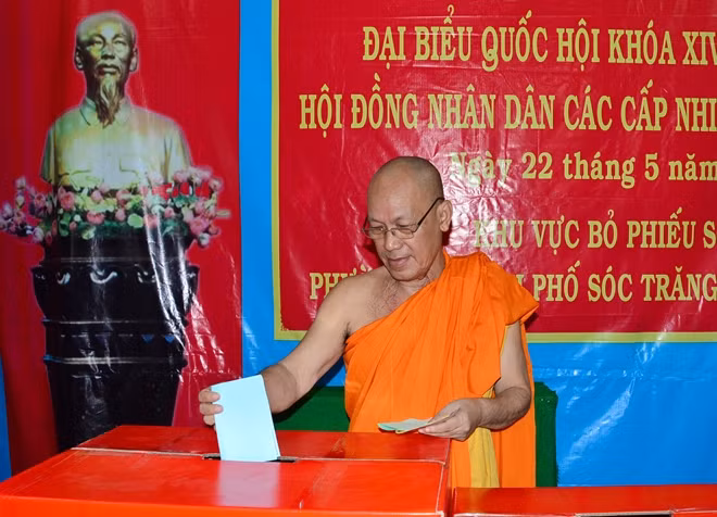 Hòa Thượng Kim Rêne, Trụ trì chùa Dơi (phường 3-TP Sóc Trăng). Ảnh: Xuân Lương