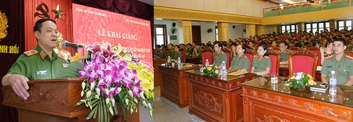 Khai giảng lớp đào tạo Đại học CSND vừa học vừa làm Công an Thanh Hóa