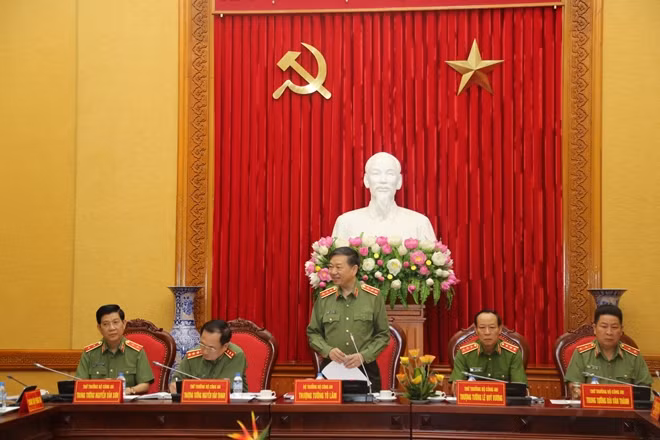 Bộ trưởng Tô Lâm phát biểu tại cuộc họp