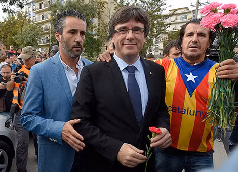 Thủ hiến Puigdemont. Ảnh: euronews. Thủ hiến Puigdemont. Ảnh: euronews.