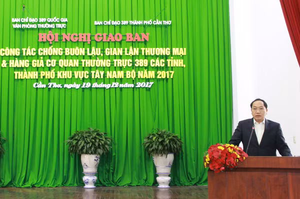 Đồng chí Đàm Thanh Thế, Chánh Văn phòng Thường trực Ban Chỉ đạo 389 Quốc gia.