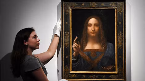 Bức tranh “Salvator Mundi”. Bức tranh “Salvator Mundi”.