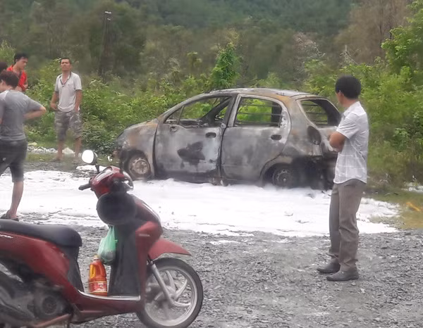 Hiện trường vụ cháy.