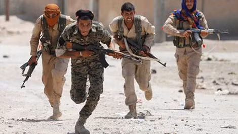 Lực lượng Kurdistan YPG tại Raqqa, Syria.