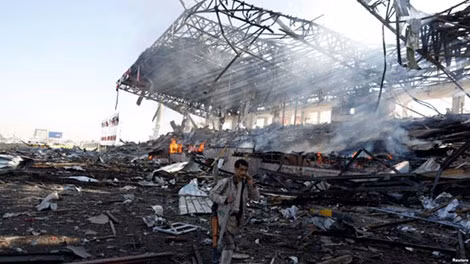 Phiến quân Houthi tại Sanaa, Yemen, ngày 5-11.