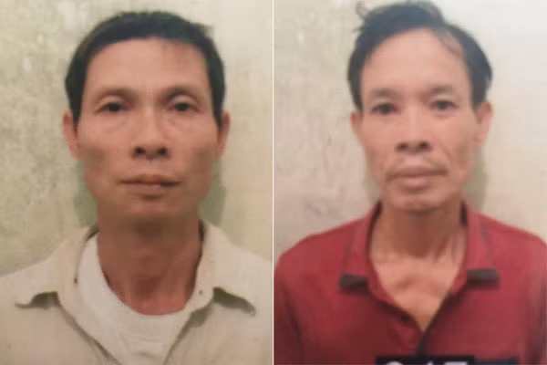 Hai đối tượng trong vụ án.