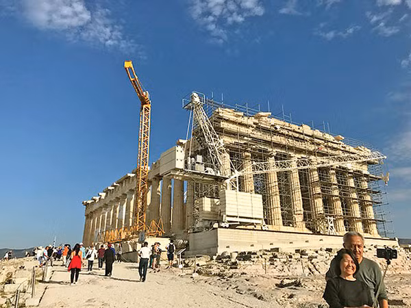 Khu khảo cổ Acropolis - nơi xây dựng những đền đài tôn vinh các vị thần linh tại thủ đô Athens, Hi Lạp.
