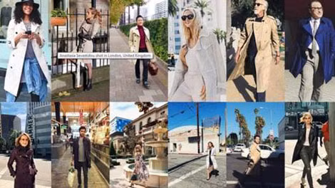 Burberry lập ra “tiểu trang” gọi là “Art of the Trench” giới thiệu một loạt hình ảnh trang phục được mặc trên đường phố. Burberry lập ra “tiểu trang” gọi là “Art of the Trench” giới thiệu một loạt hình ảnh trang phục được mặc trên đường phố.