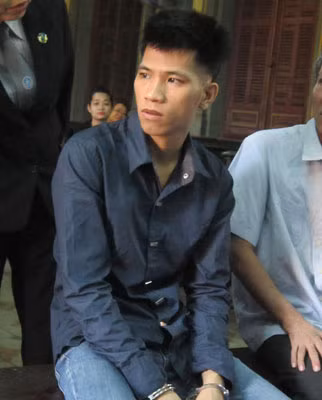Bị cáo Cường tại tòa.