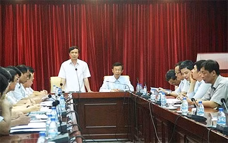 Đại diện Ban tổ chức thông tin tại cuộc họp báo chiều 11-7.