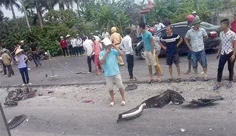 Hiện trường tai nạn. Hiện trường tai nạn.