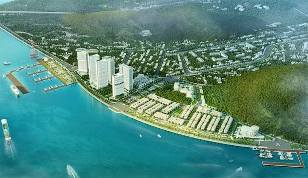 Phối cảnh minh họa tổng thể dự án Vinhomes Dragon Bay.