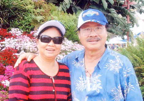 Vợ chồng nghệ sĩ Lý Huỳnh.