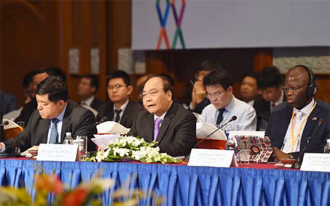 Thủ tướng Nguyễn Xuân Phúc phát biểu tại Diễn đàn.