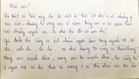 Thư của bà mẹ trẻ giấu tên.