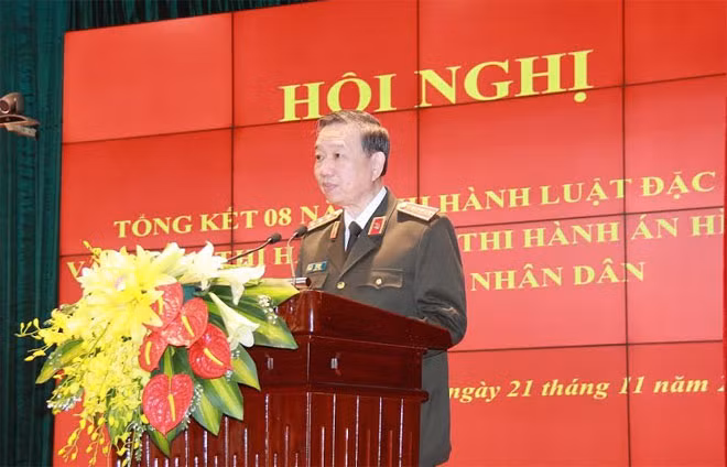 Bộ trưởng Tô Lâm phát biểu khai mạc Hội nghị.