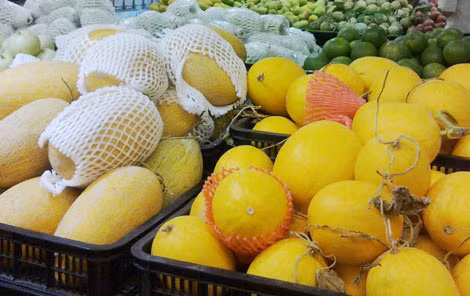 Dưa lưới, dưa vàng TQ “đội lốt” hàng Việt có mặt ở khắp nơi.